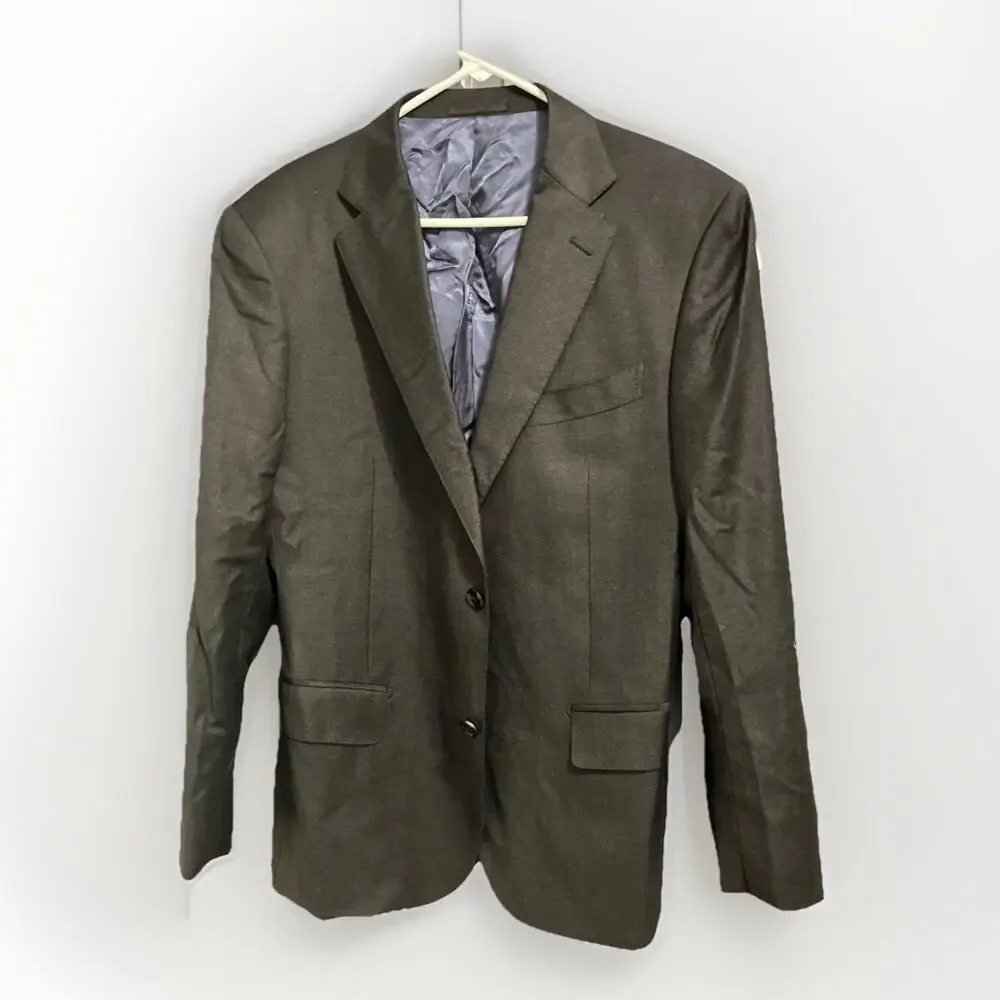 Suitsupply Blazer Mens 44 Pure Gray Wool Super 110s VBC Perennial